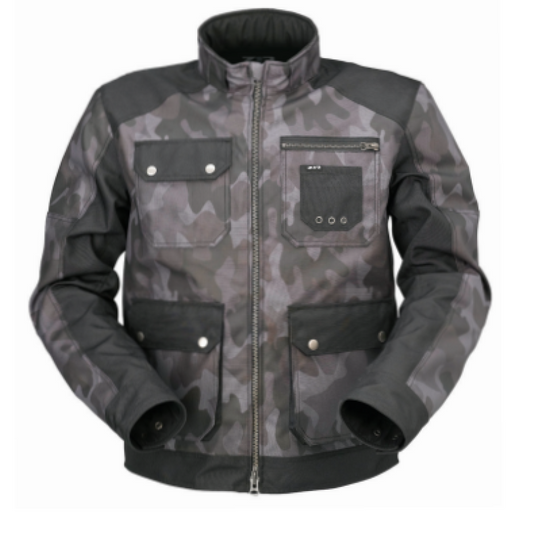 JKT CAMO GY/BK S