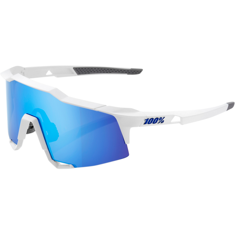 SPEEDCRAFT MATTE WHITE W/ HIPER ICEBERG BLUE MIRROR LENS