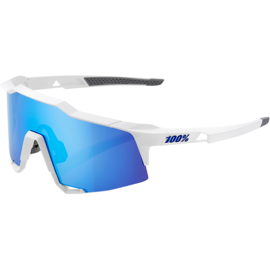 SPEEDCRAFT MATTE WHITE W/ HIPER ICEBERG BLUE MIRROR LENS