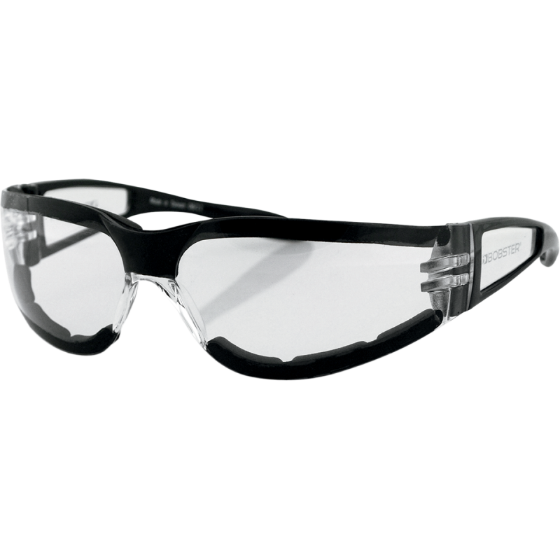 SHIELD II SUNGLASS BLACK FRAME CLEAR LEN