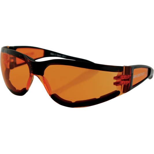 SHEILD 2 SUNGLASS BLACK FRAME AMBER LENS