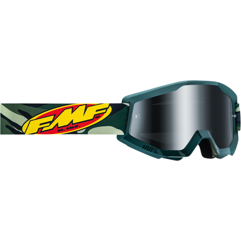 FMF POWERCORE GOGGLE ASSAULT CAMO - MIRROR SILVER LENS