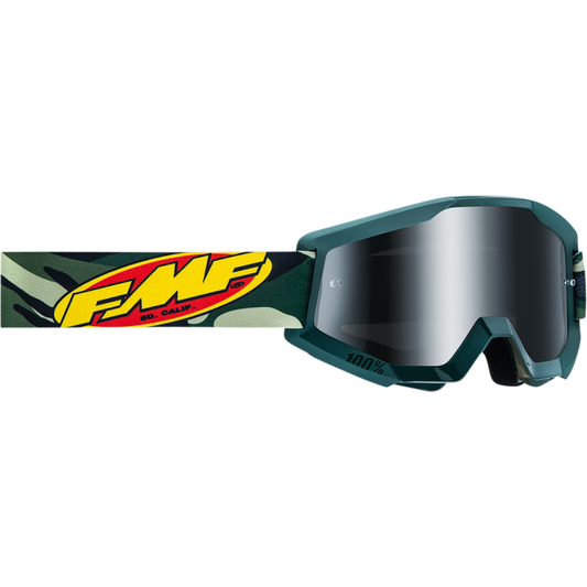 FMF POWERCORE GOGGLE ASSAULT CAMO - MIRROR SILVER LENS