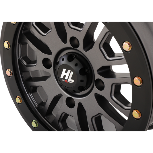 HL23 ALLOY 15X7 4/137 5+2 (+38mm) BEADLOCK GUN METAL GREY W1