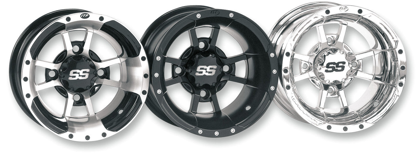 SS112 SPORT WHEEL 10X5 4/144 3+2 FRONT MACH-BLACK