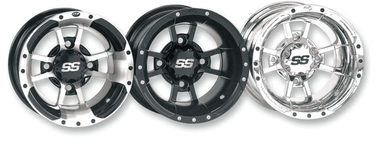 SS112 SPORT WHEEL 10X5 4/156 3+2 FRONT MACH-BLACK