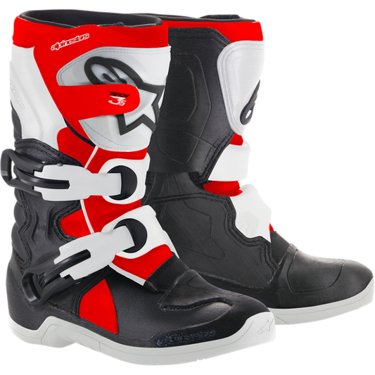 BOOT T3S KIDS BK/WT/RD 13