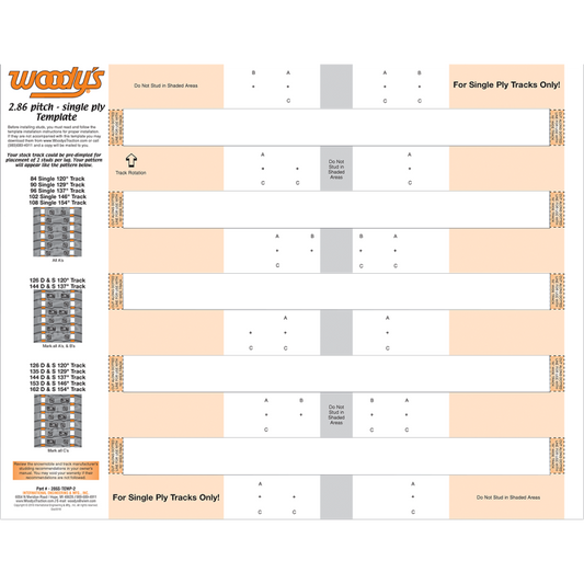 TEMPLATE STUDDING 2.86PT