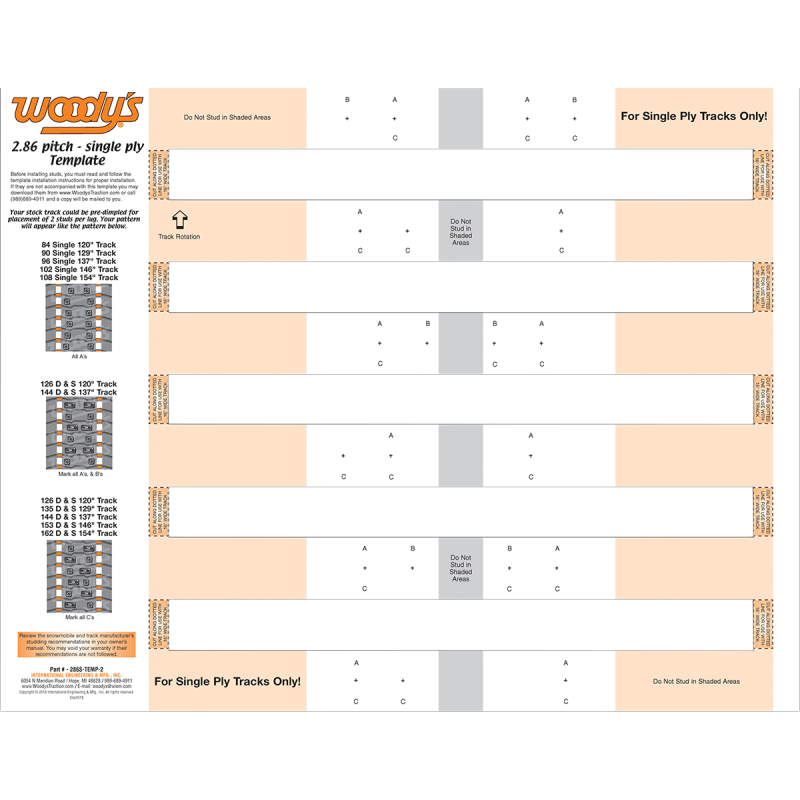 TEMPLATE STUDDING 2.86PT