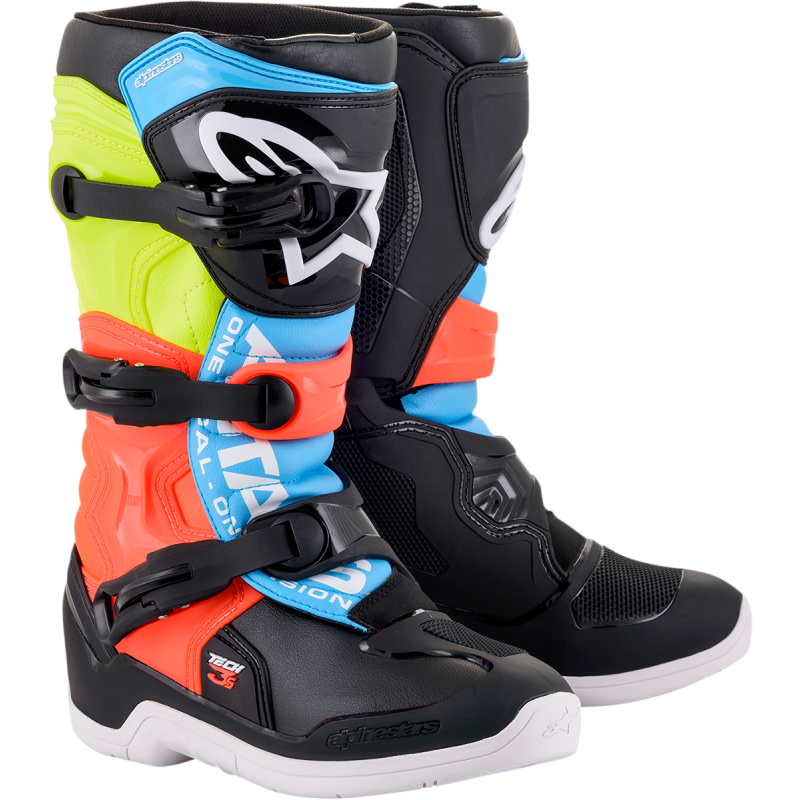 BOOT T3S YTH BK/YL/RD 2