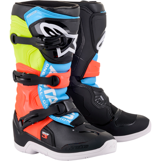 BOOT T3S YTH BK/YL/RD 2