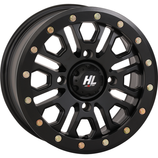 HL23 ALLOY 14X7 4/156 5+2 (+38mm) BEADLOCK MATTE BLACK W1