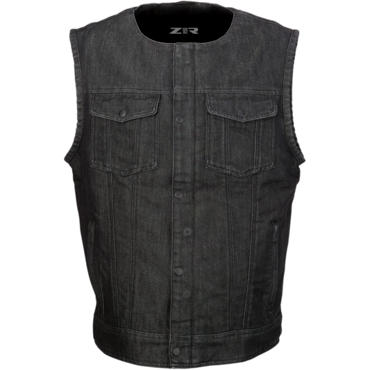 VEST GANJA DENIM BLK MD