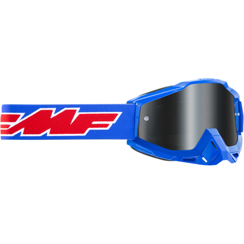 FMF POWERBOMB SAND GOGGLE ROCKET BLUE - SMOKE LENS