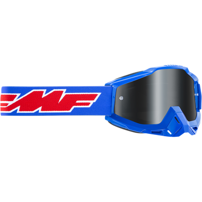 FMF POWERBOMB SAND GOGGLE ROCKET BLUE - SMOKE LENS