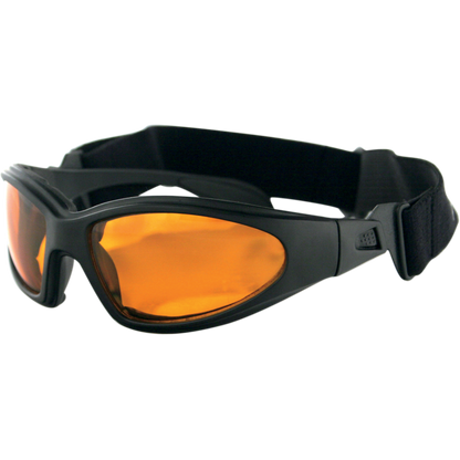 GXR BLACK FRAME ANTIFOG AMBER LENSES