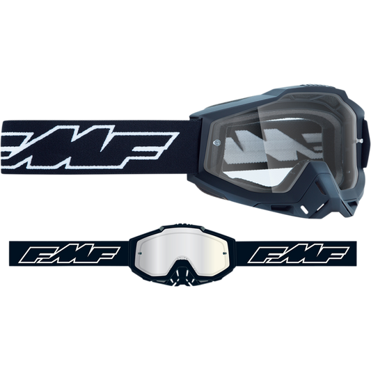 FMF POWERBOMB OTG GOGGLE ROCKET BLACK - CLEAR LENS