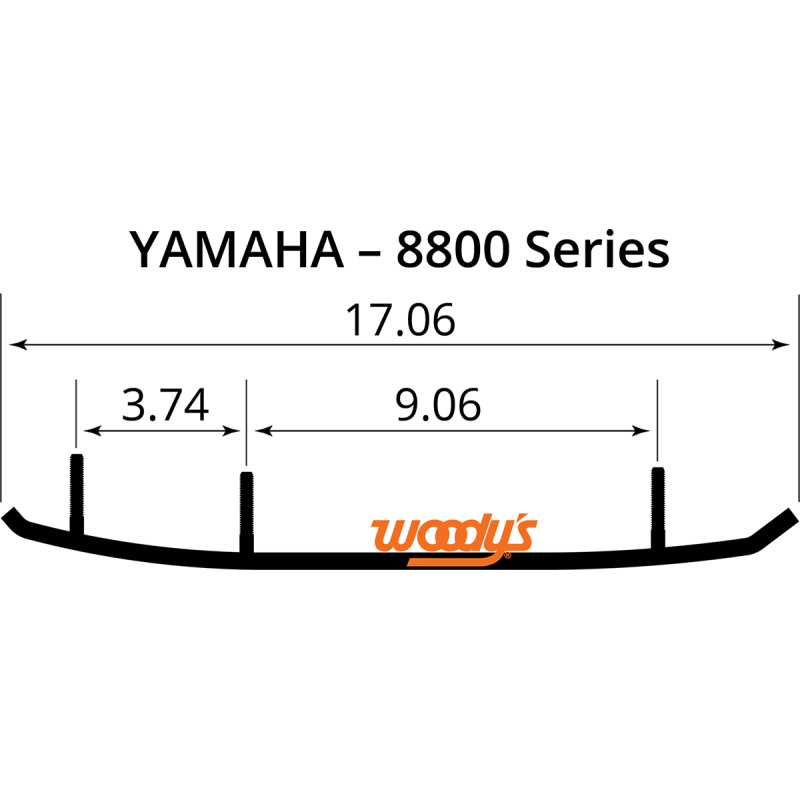 6 " X 60" TURNING  1 1/2" END PAD (YAM MTN SKI)