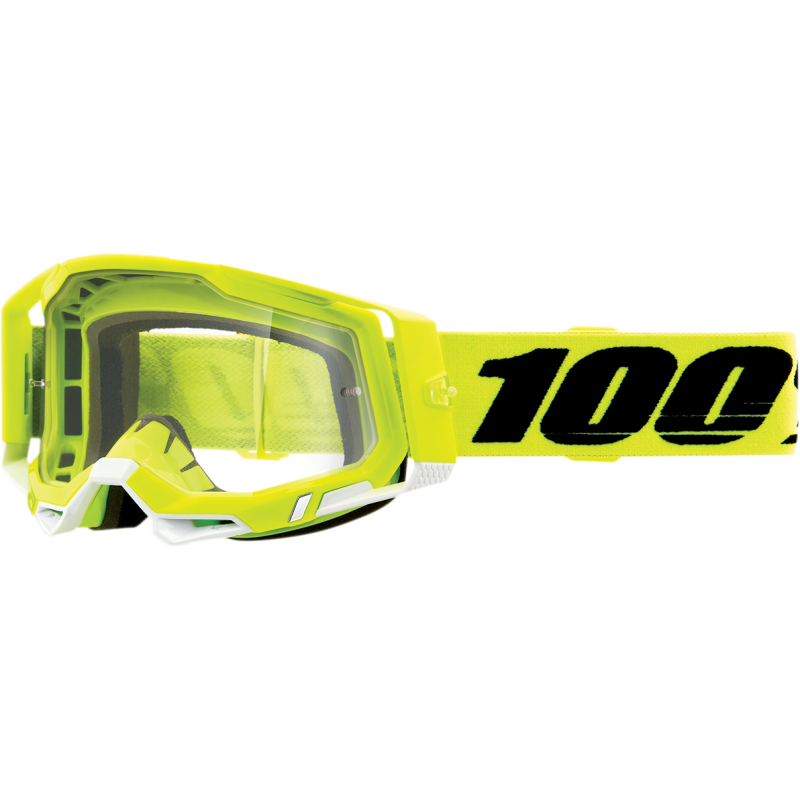 RACECRAFT 2 GOGGLE YELLOW - CLEAR LENS