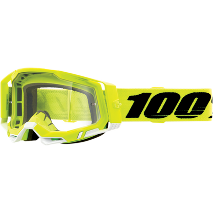 RACECRAFT 2 GOGGLE YELLOW - CLEAR LENS