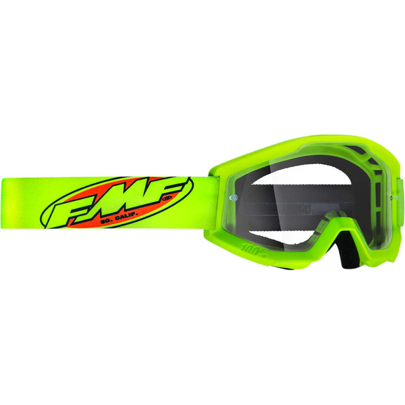 FMF POWERCORE GOGGLE CORE YELLOW - CLEAR LENS