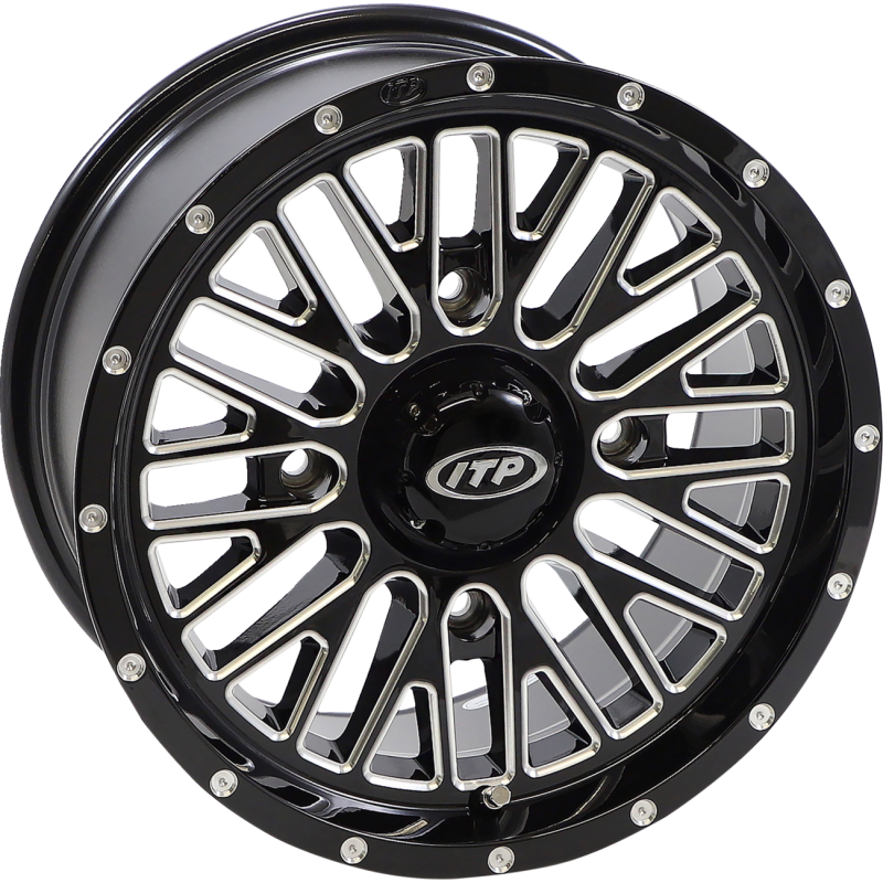 MOMENTUM 14X7 4/156 5+2 (+30mm) GLOSS BLACK MACHINED