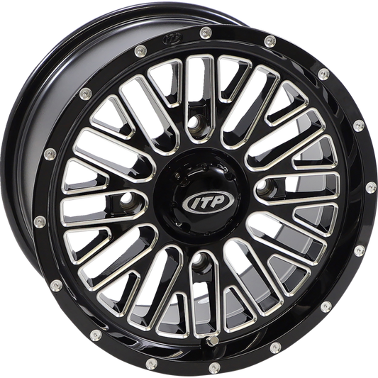 MOMENTUM 14X7 4/156 5+2 (+30mm) GLOSS BLACK MACHINED