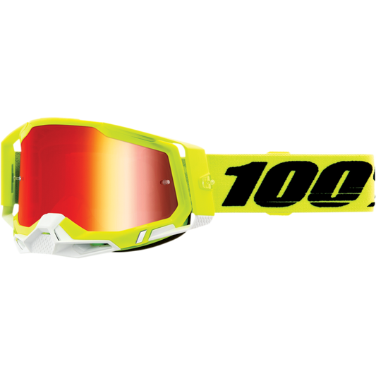 RACECRAFT 2 GOGGLE YELLOW - MIRROR RED LENS