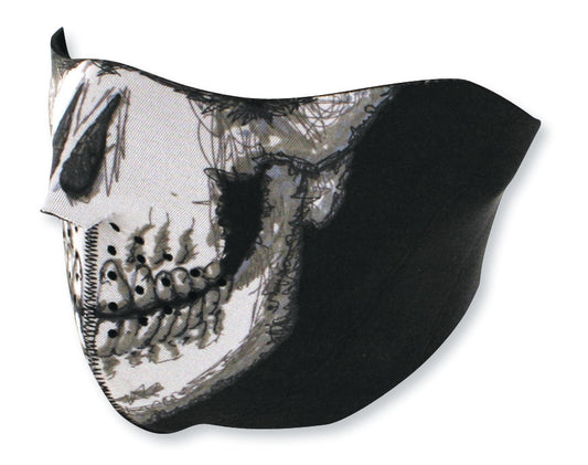 SKULL FACE NEOPRENE 1/2 FACE MASK