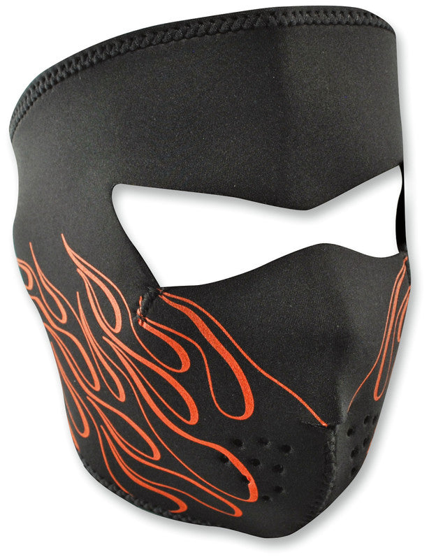 ORANGE FLAME NEOPRENE FACE MASK