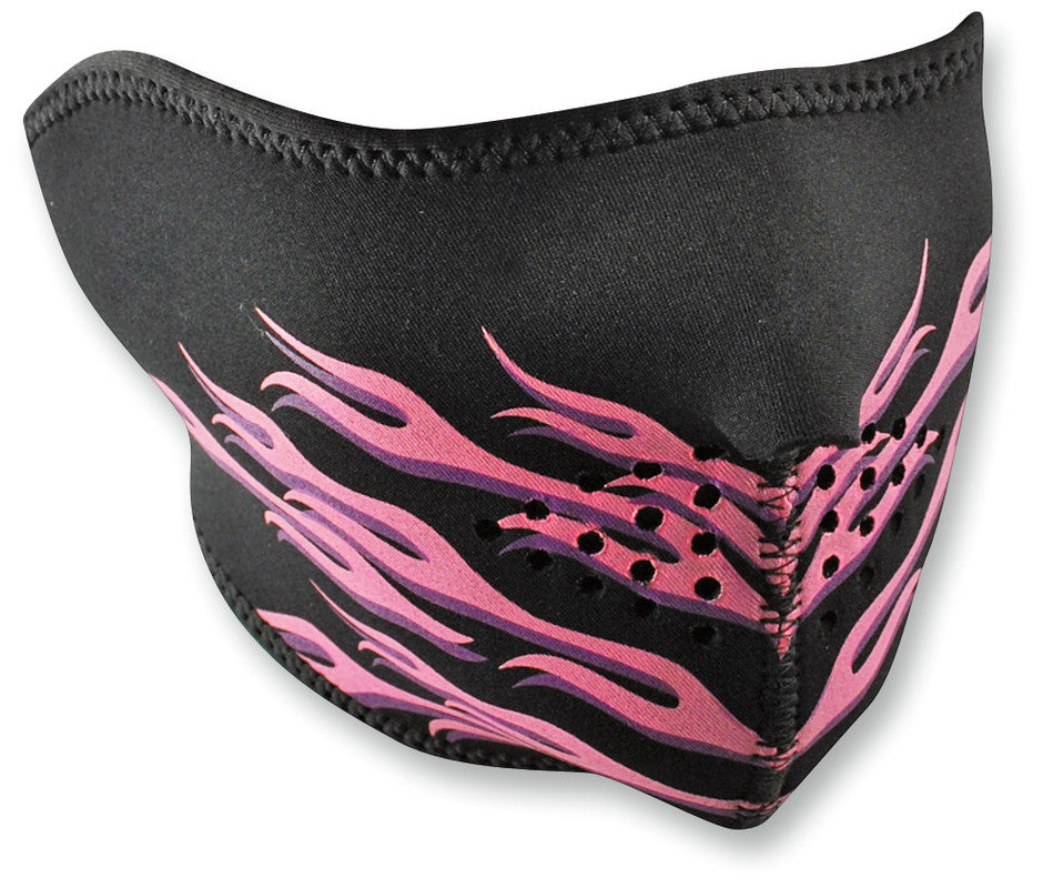 PINK FLAMES NEOPRENE 1/2 MASK