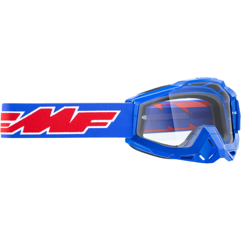 FMF POWERBOMB YOUTH GOGGLE ROCKET BLUE - CLEAR LENS