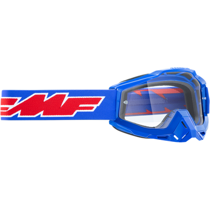 FMF POWERBOMB YOUTH GOGGLE ROCKET BLUE - CLEAR LENS