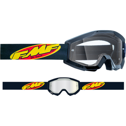 FMF POWERCORE GOGGLE CORE BLACK - CLEAR LENS