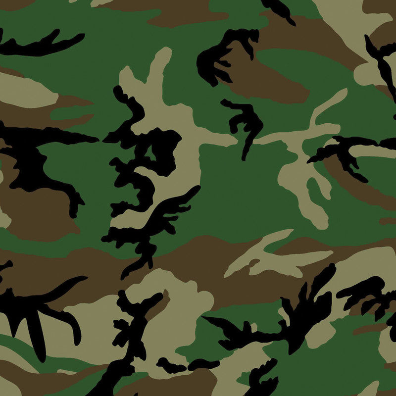 BANDANNA WOODLAND CAMOUFLAGE 22 X 22