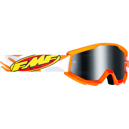 FMF POWERCORE GOGGLE ASSAULT GREY - MIRROR SILVER LENS