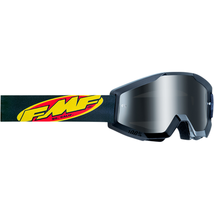 FMF POWERCORE GOGGLE CORE BLACK - MIRROR SILVER LENS