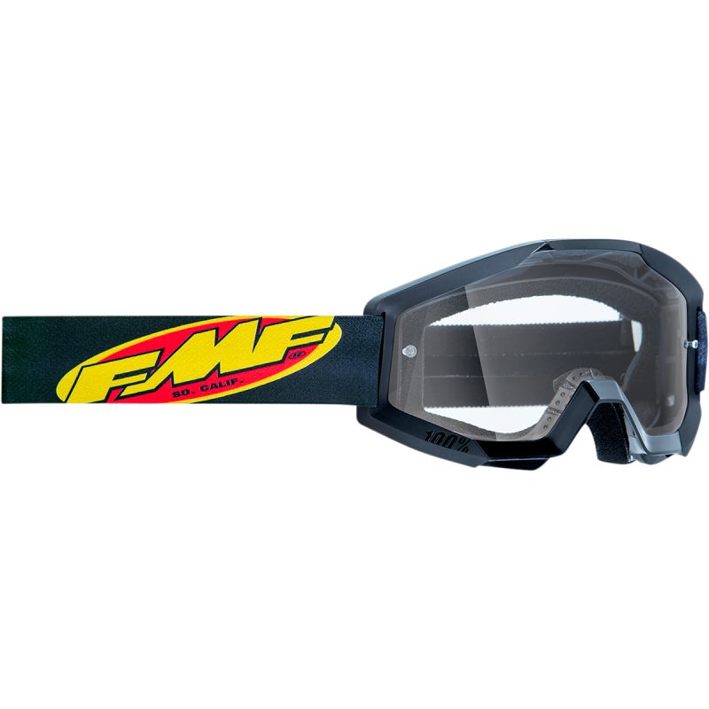 FMF POWERCORE GOGGLE CORE BLACK - CLEAR LENS