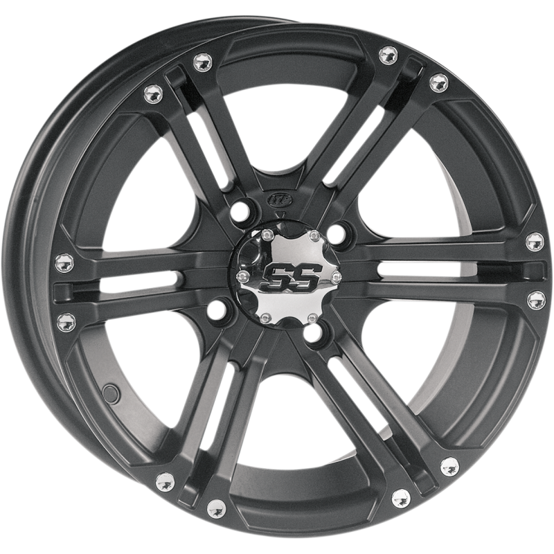 SS212 ALLOY 12X7 4/110 5+2 MATTE BLACK