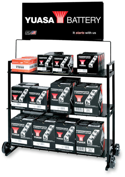 DISPLAY,YUASA BATTERY RACK