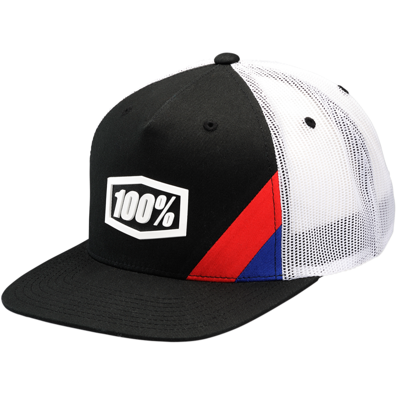 100% YOUTH HAT - TRUCKER CORNERSTONE (BLACK)