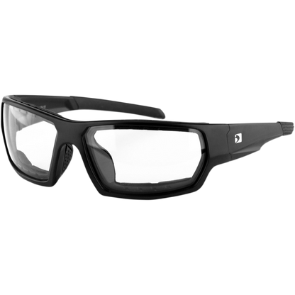 TREAD SUNGLASS REMOVABLE FOAM MATTE BLACK CLEAR LENS