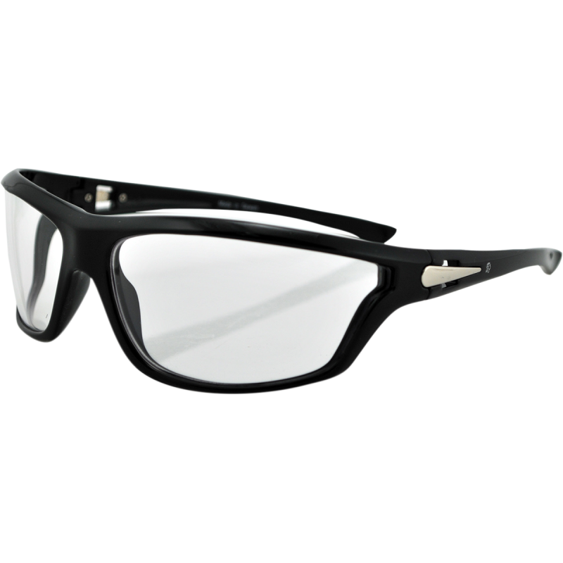 FLORIDA SHINY BLK FRAME CLEAR LENSES