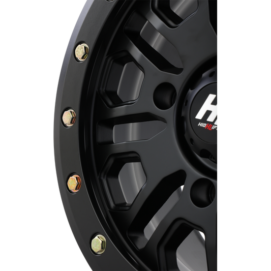 HL23 ALLOY 15X7 4/137 5+2 (+38mm) BEADLOCK MATTE BLACK W1