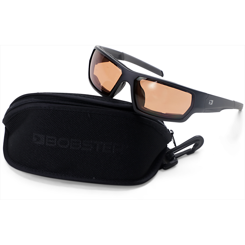 TREAD SUNGLASS REMOVABLE FOAM MATTE BLACK AMBER LENS