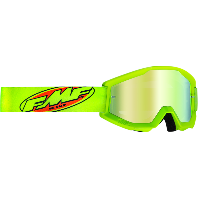 FMF POWERCORE YOUTH GOGGLE CORE YELLOW - MIRROR GOLD LENS