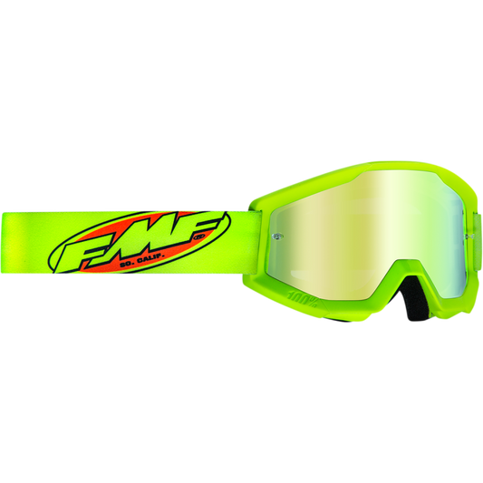 FMF POWERCORE YOUTH GOGGLE CORE YELLOW - MIRROR GOLD LENS