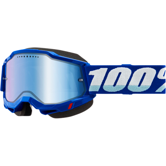 ACCURI 2 SNOWMOBILE GOGGLE BLUE - MIRROR BLUE LENS