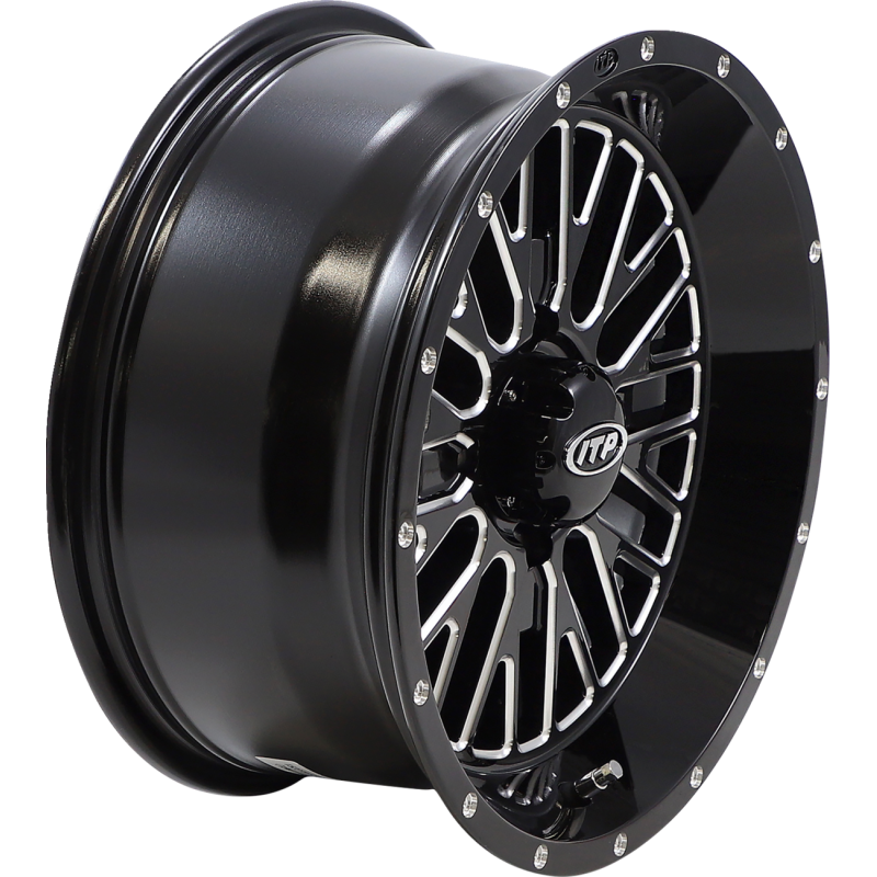 MOMENTUM 15X7 4/110 4+3 (+10mm) GLOSS BLACK/MACHINED