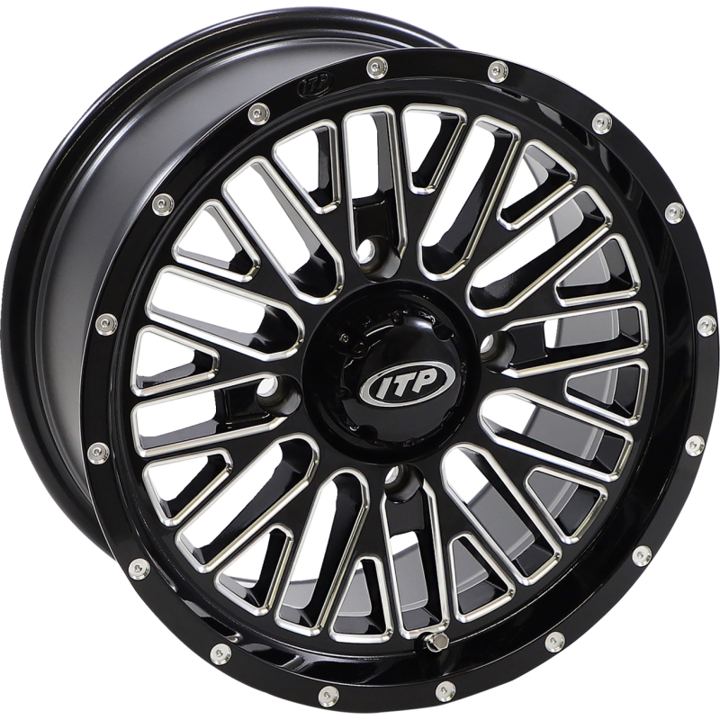 MOMENTUM 14x7 4/137 5+2 (+30mm) GLOSS BLACK MACHINED